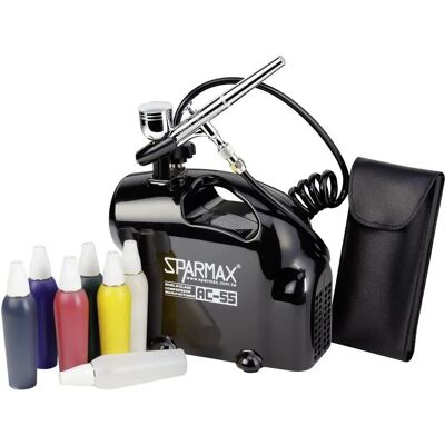 Sparmax SK-55 Airbrush Set - Dubbele Actie, 0,3 mm Nozzle Sparmax SK-55 Airbrush Set - Dubbele Actie, 0,3 mm Nozzle