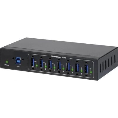 Renkforce RF-3513012 Industriële USB Hub - 7 Poorten Wandmontage Renkforce RF-3513012 Industriële USB Hub - 7 Poorten Wandmontage