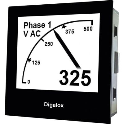 TDE Instruments Digalox DPM72-AVP Digital panelmätare - Volt och ampere TDE Instruments Digalox DPM72-AVP Digital panelmätare - Volt och ampere