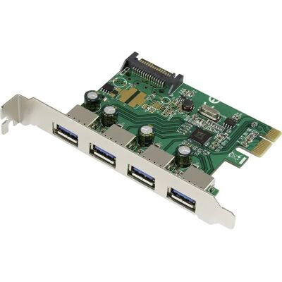 Renkforce Renkforce 4 Port USB 3 PCI-Express Kontrolkort - Kort Renkforce Renkforce 4 Port USB 3 PCI-Express Kontrolkort - Kort