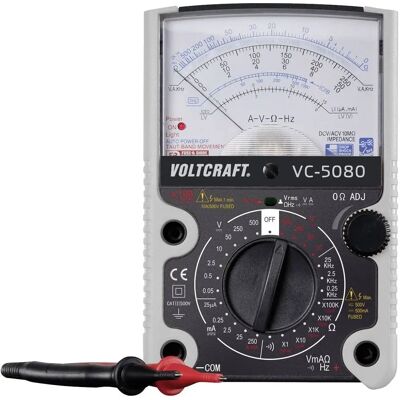 VOLTCRAFT VC-5080 Multimètre Analogique - Large Gamme, Échelle Miroir, CAT III 500V - Publicité VOLTCRAFT VC-5080 Multimètre Analogique - Large Gamme, Échelle Miroir, CAT III 500V - Publicité
