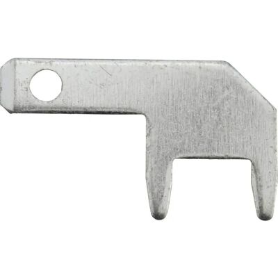 Connettore a lama Vogt - 90° Metallo 2,8mm x 0,5mm - 100 pezzi Connettore a lama Vogt - 90° Metallo 2,8mm x 0,5mm - 100 pezzi