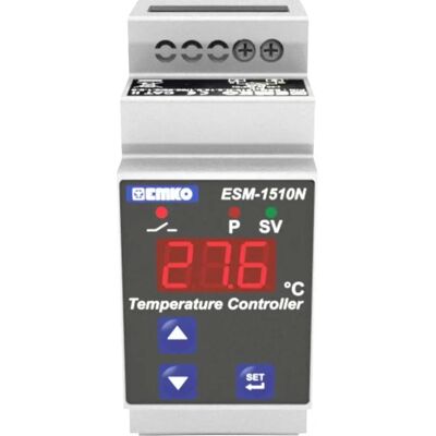 Emko ESM-1510-N.5.11.0.1/00.00/2.0.0.0 White 2-point Pt100 Thermostat -50 to 400°C - Temperature Regulator Emko ESM-1510-N.5.11.0.1/00.00/2.0.0.0 White 2-point Pt100 Thermostat -50 to 400°C - Temperature Regulator