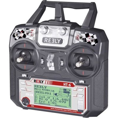 Reely HT-6 Trasmettitore di Controllo Radio - 6 Canali, 2,4 GHz Reely HT-6 Trasmettitore di Controllo Radio - 6 Canali, 2,4 GHz
