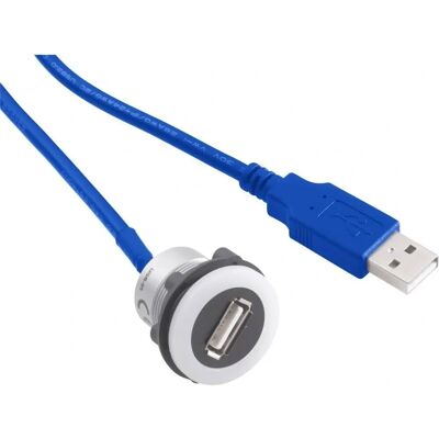 Tru Components USB-12-BK - USB 3.0 Type A inbyggnadskontakt Tru Components USB-12-BK - USB 3.0 Type A inbyggnadskontakt