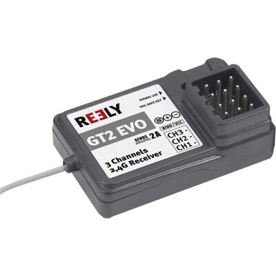 Reely GT2 EVO Empfänger - 3 Kanäle, 2,4 GHz, JR System Reely GT2 EVO Empfänger - 3 Kanäle, 2,4 GHz, JR System