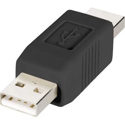 Adattatore USB 2.0 Renkforce - Contatti d'oro - Nero Adattatore USB 2.0 Renkforce - Contatti d'oro - Nero