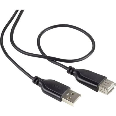 Câble d'extension USB Renkforce RF-4080795 - Noir - 1m - Publicité Câble d'extension USB Renkforce RF-4080795 - Noir - 1m - Publicité