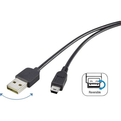 Cavo USB Renkforce - Reversibile, Contatti Dorati, 1,80m - USB 2.0 Cavo USB Renkforce - Reversibile, Contatti Dorati, 1,80m - USB 2.0