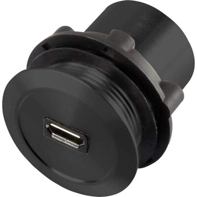 TRU Micro USB-01-BK Micro USB-kontakt - Inbyggd 2.0 - Micro USB A till B TRU Micro USB-01-BK Micro USB-kontakt - Inbyggd 2.0 - Micro USB A till B