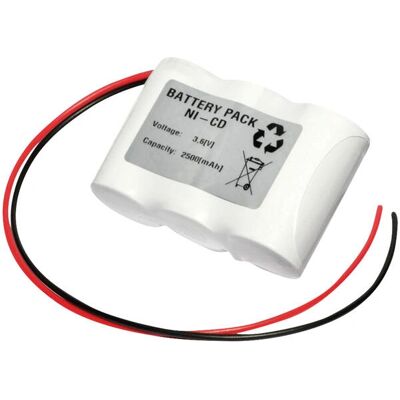 Emmerich 36C2500R Nødlys Batteri - 3,6V 2500mAh Emmerich 36C2500R Nødlys Batteri - 3,6V 2500mAh