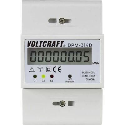 VOLTCRAFT DPM-314D Compteur d'énergie - Numérique triphasé 100A - Publicité VOLTCRAFT DPM-314D Compteur d'énergie - Numérique triphasé 100A - Publicité