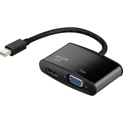Renkforce Adapter - Mini-DisplayPort til HDMI + VGA - Sort Renkforce Adapter - Mini-DisplayPort til HDMI + VGA - Sort
