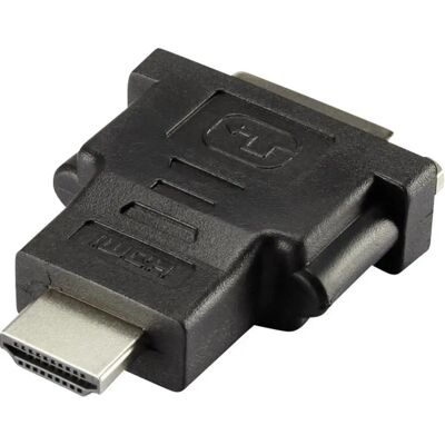 Renkforce HDMI DVI Adapter - Full HD, Schwarz, RF-4212231 - Kabeladapter Renkforce HDMI DVI Adapter - Full HD, Schwarz, RF-4212231 - Kabeladapter