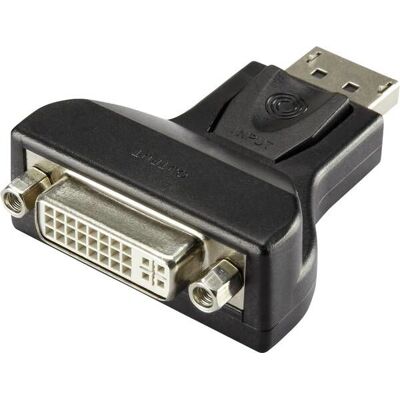 Adattatore DisplayPort a DVI Renkforce RF-4212237 - Nero - Convertitore di cavi Adattatore DisplayPort a DVI Renkforce RF-4212237 - Nero - Convertitore di cavi