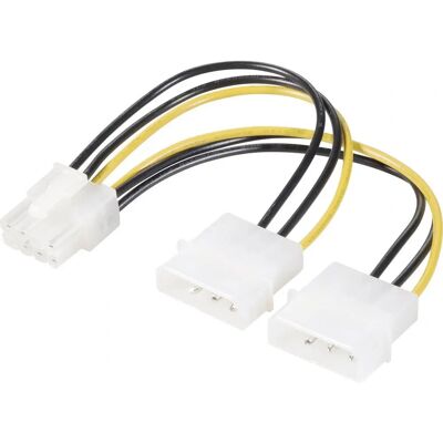 Renkforce RF-4233375 Stromkabel - Intern 0,15 m PCIe & Molex Renkforce RF-4233375 Stromkabel - Intern 0,15 m PCIe & Molex