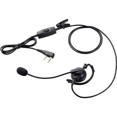 Cuffia Kenwood KHS-35F - VOX, PTT in linea, Nero Cuffia Kenwood KHS-35F - VOX, PTT in linea, Nero