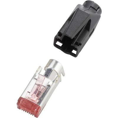 Connettore di rete Renkforce H9561.4-10 - Schermato, 8P8C, Nero, 10 pezzi Connettore di rete Renkforce H9561.4-10 - Schermato, 8P8C, Nero, 10 pezzi