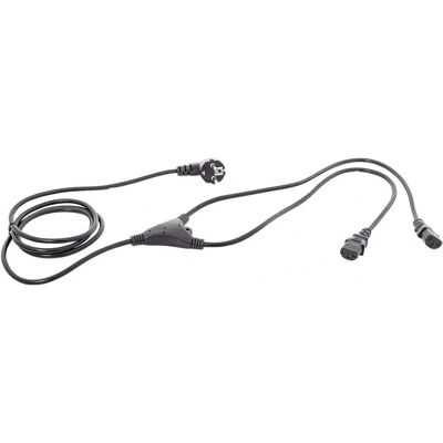 HAWA 2,35m IEC Y-kabel - Voedingsadapter veiligheid HAWA 2,35m IEC Y-kabel - Voedingsadapter veiligheid