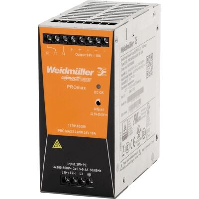 Weidmüller MAX3 Strömförsörjning - 240W, 24V, 10A - Strömförsörjningsenhet Weidmüller MAX3 Strömförsörjning - 240W, 24V, 10A - Strömförsörjningsenhet