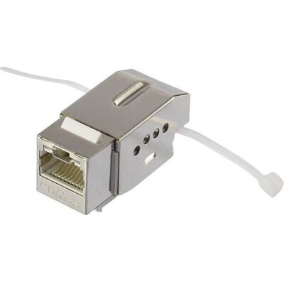 Renkforce RF-4308249 Kabelverbinder RJ45 - Verriegelbar, Metall, Weiß Renkforce RF-4308249 Kabelverbinder RJ45 - Verriegelbar, Metall, Weiß