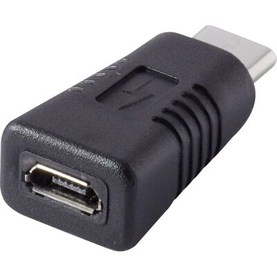 Adattatore USB 2.0 Renkforce - USB-C a Micro-B, Contatti Dorati Adattatore USB 2.0 Renkforce - USB-C a Micro-B, Contatti Dorati