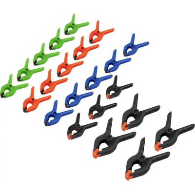 Zestaw mini zacisków Basetech - 22 szt., 90mm - Zestaw mocujący Zestaw mini zacisków Basetech - 22 szt., 90mm - Zestaw mocujący