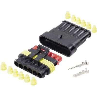 TE Connectivity Superseal Set - 6-poliger Wasserdichter Stecker TE Connectivity Superseal Set - 6-poliger Wasserdichter Stecker