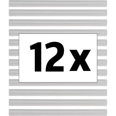 TOOLCRAFT TC-7200X12T Barres de colle chaude - Transparent - 60g - Publicité TOOLCRAFT TC-7200X12T Barres de colle chaude - Transparent - 60g - Publicité