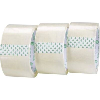 TOOLCRAFT 1563956 Transparent Verpackungsband - 3 Rollen TOOLCRAFT 1563956 Transparent Verpackungsband - 3 Rollen