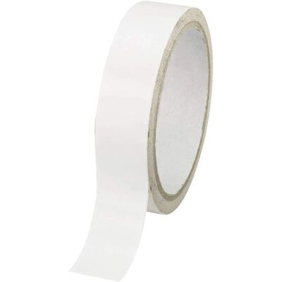 Ruban adhésif double-face Toolcraft - 30m x 24mm - Blanc - Usage Intensif - Publicité Ruban adhésif double-face Toolcraft - 30m x 24mm - Blanc - Usage Intensif - Publicité
