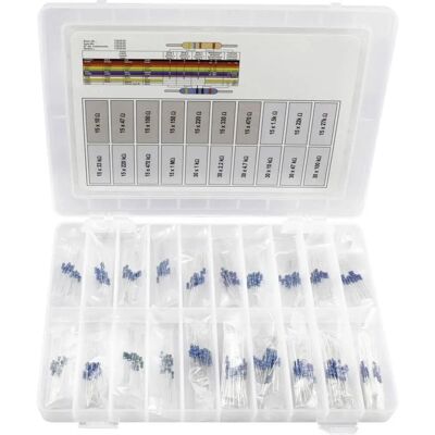 TRU Components 418714 Assortiment résistances à film métallique axial - 0.25W - 1% - 390 pcs - Publicité TRU Components 418714 Assortiment résistances à film métallique axial - 0.25W - 1% - 390 pcs - Publicité