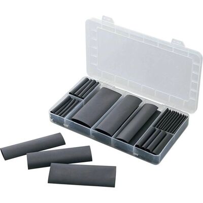 TRU COMPONENTS 1566430 Schrumpfschlauchsatz - Schrumpfverhältnis 4:1, Schwarz TRU COMPONENTS 1566430 Schrumpfschlauchsatz - Schrumpfverhältnis 4:1, Schwarz