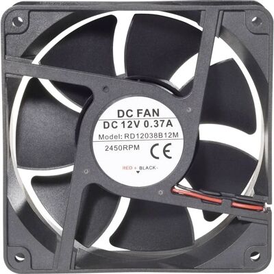 TRU COMPONENTS RD12038B24L1 - Ventilatore assiale IP58 24V/DC - Nero TRU COMPONENTS RD12038B24L1 - Ventilatore assiale IP58 24V/DC - Nero