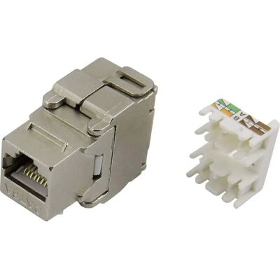Conector RJ45 Modular TRU Components - Gris - Tipo de red Conector RJ45 Modular TRU Components - Gris - Tipo de red