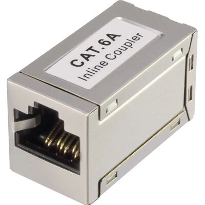 Renkforce RF-4723812 Netzwerkkabel-Adapter - Abschirmung, Cat 6A, Weiß Renkforce RF-4723812 Netzwerkkabel-Adapter - Abschirmung, Cat 6A, Weiß