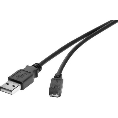 Câble USB 2.0 Renkforce 3m Noir - Données & Charge Câble USB 2.0 Renkforce 3m Noir - Données & Charge
