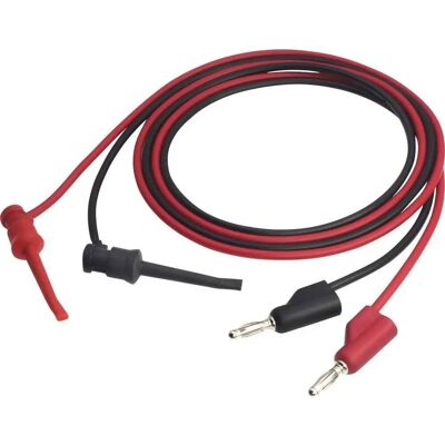 VOLTCRAFT MSL-102 Measurement Cord - 4mm Plug, 1m, Black, Red VOLTCRAFT MSL-102 Measurement Cord - 4mm Plug, 1m, Black, Red