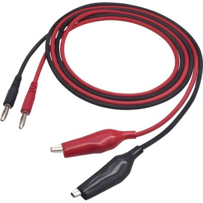 VOLTCRAFT MSL-100 Messleitung - 4 mm Stecker - 1m - Schwarz, Rot VOLTCRAFT MSL-100 Messleitung - 4 mm Stecker - 1m - Schwarz, Rot