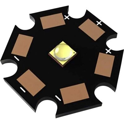 TRU COMPONENTS TRU-LEDMO-STAR-130 - Módulo LED de potencia media, Blanco cálido TRU COMPONENTS TRU-LEDMO-STAR-130 - Módulo LED de potencia media, Blanco cálido