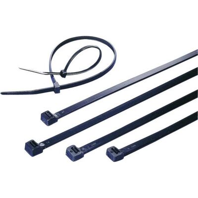 TRU Components 120mm UV-stabilisierte Kabelbinder - Schwarz TRU Components 120mm UV-stabilisierte Kabelbinder - Schwarz