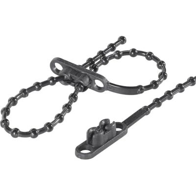 TRU Components TC-KTVR145BK203 Fascetta Riutilizzabile a Doppia Testa - Fascetta TRU Components TC-KTVR145BK203 Fascetta Riutilizzabile a Doppia Testa - Fascetta