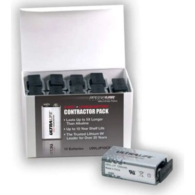 Ultralife U9V Litiumbatteri - 1200mAh - 9V - 10-pack Ultralife U9V Litiumbatteri - 1200mAh - 9V - 10-pack
