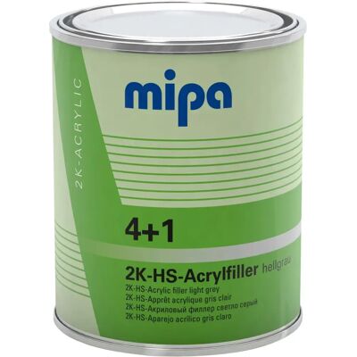 Mipa 4+1 Acrylfiller Hoogbouw Primer - Wit, Zwart, Grijs - 1L - Hoogbouw Primer Mipa 4+1 Acrylfiller Hoogbouw Primer - Wit, Zwart, Grijs - 1L - Hoogbouw Primer