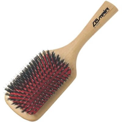 Comair - Wooden Paddle Brush - Mittelgroß - Natürliche Borsten und Nylonstifte - Haarbürste Comair - Wooden Paddle Brush - Mittelgroß - Natürliche Borsten und Nylonstifte - Haarbürste