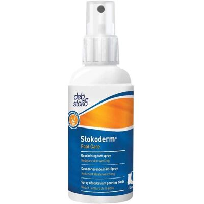 DEB-STOKO - Stokoderm Foot Care - 100 ml - spray pour pieds - Publicité DEB-STOKO - Stokoderm Foot Care - 100 ml - spray pour pieds - Publicité