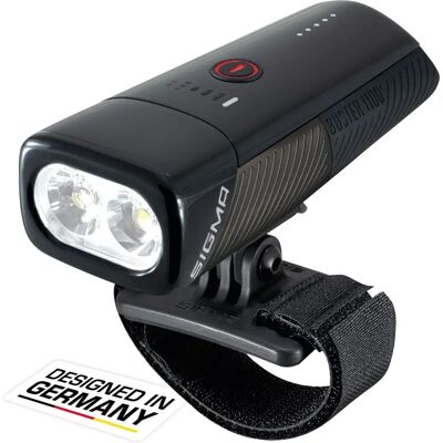 Sigma Buster 1100L Framljus - Dubbellins - USB Opladdbar Sigma Buster 1100L Framljus - Dubbellins - USB Opladdbar