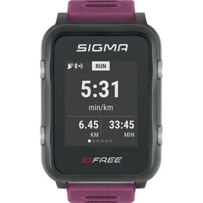 Sigma ID.Free Sportovní hodinky - Fialové GPS Tepová frekvence Sigma ID.Free Sportovní hodinky - Fialové GPS Tepová frekvence