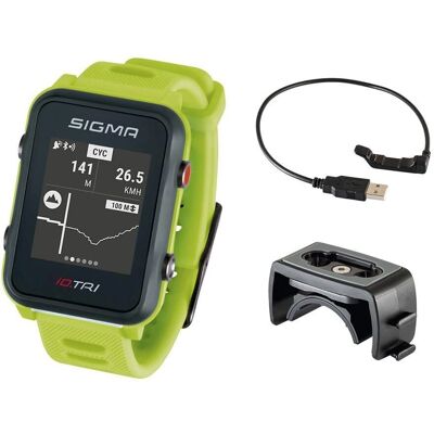 Sigma ID.Tri Sportovní Hodinky Neon Zelená - GPS, Srdeční Tep, Vodotěsné Sigma ID.Tri Sportovní Hodinky Neon Zelená - GPS, Srdeční Tep, Vodotěsné