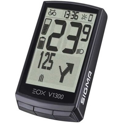Sigma EOX View 1300 Computer GPS senza fili per bici - Nero Sigma EOX View 1300 Computer GPS senza fili per bici - Nero